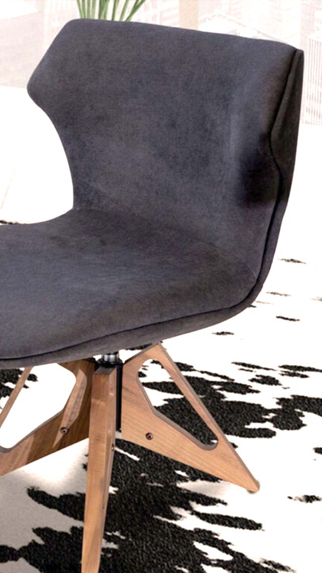 Buno harmchair leather modern design short