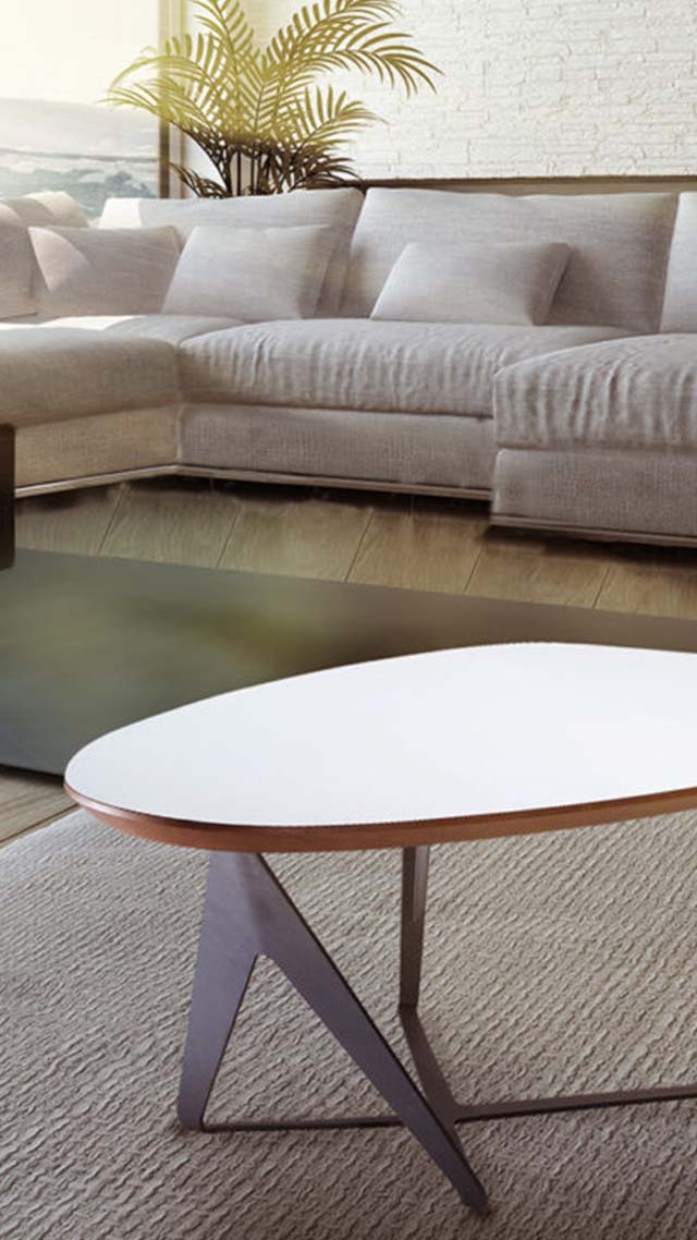ted tee white coffee table
