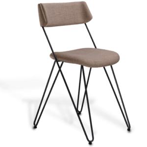 Sedie Ibsen Miss, sedie da pranzo moderne imbottite caratterizzate da un design elegante e contemporaneo con linee pulite.