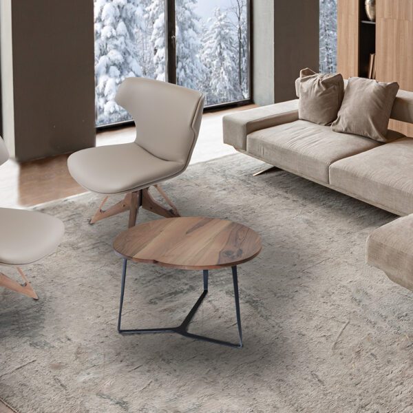 Apple Walnut coffee table by Greyge, showcasing its elegant walnut wood design and modern aesthetics for refined interiors