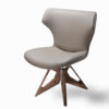 Der weiße Aurora-Ledersessel mit seinem eleganten Design und klaren Linien – ideal für zeitgenössische Innenräume.