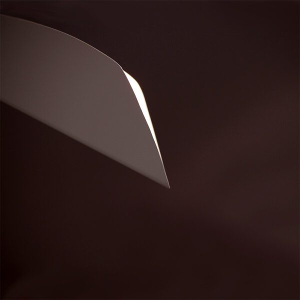 Vista ravvicinata che evidenzia i dettagli intricati della lampada a soffitto Calla, mostrando le sue caratteristiche distintive.