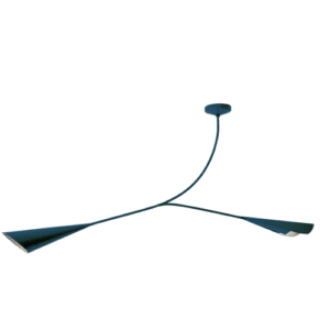Vista dettagliata della lampada Calla lampadari moderni per il soggiorno, che ne mette in risalto il design moderno, con linee pulite e una struttura elegante, ideale per interni contemporanei.