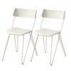 Ibsen One white chair by Greyge, featuring a sleek design and soft white leather, perfect for contemporary interiors