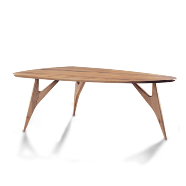 Ted Masterpiece Esstisch aus massivem nationalem Walnussholz, der meisterhafte Handwerkskunst und skulpturale Eleganz verkörpert.