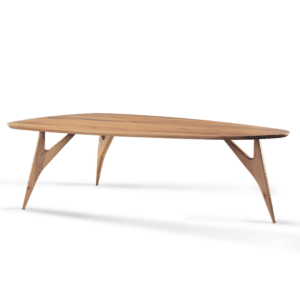 Tavoli moderni in noce Ted Masterpiece con un design contemporaneo e raffinato, che esalta l’artigianato del legno massello e lo stile moderno.