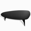 Top view of the Ted Nero dining table, emphasizing its clean lines and contemporary design.