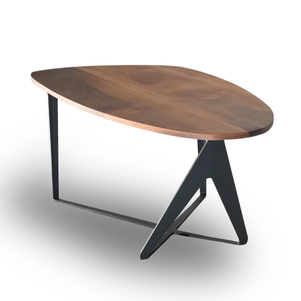 Mesa de cafe de nogal de lujo Ted, Hecha a Mano diseño moderno de Greyge, con una superficie elegante y una estructura robusta, perfecta para un entorno sofisticado.