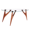 Ted Esstisch Glas von Greyge, der modernes Design mit transparenten Oberflächen und raffinierter Handwerkskunst verbindet.