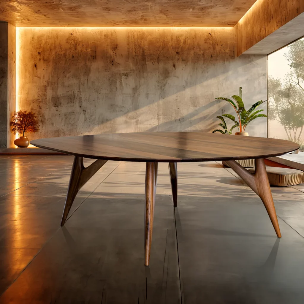 Tavolino minimalista Kai di Greyge, realizzato in legno naturale con un design raffinato, perfetto per spazi contemporanei.
